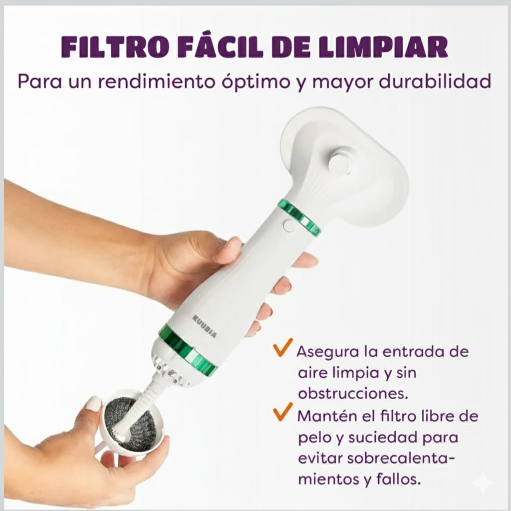 💨 Secador - Cepillo 2 en 1: Pelaje Suave, Secado Rápido y Sin Estrés - CasaPeluda
